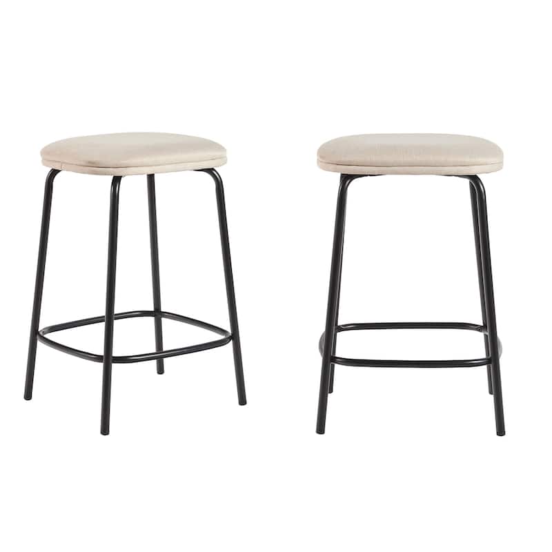 Middlebrook Designs Counter Stool with Upholstered Seat (Set of 2)
