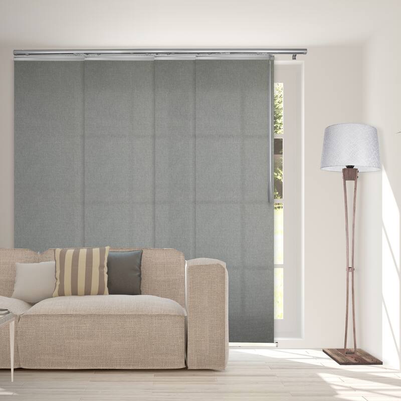 InStyleDesign Lucinda 4-Panel Single Rail Panel Track Extendable 48"-88"W x 94"H, Panel width 23.5" - 88"W x 94"H