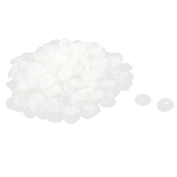 Home Furniture Plastic Mirror Glass Corner Angle 180 Degree Fasteners Buttons White 200pcs