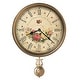 preview thumbnail 1 of 0, Howard Miller Savannah Botanical VII Rustic, Floral, Farmhouse, Old World Style Distressed, Round Wall Clock with Pendulum