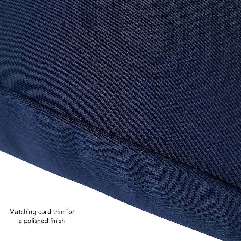 Navy Outdoor 24-inch x 24-inch Premium Deep Seat Cushion Set (Cushions Only)