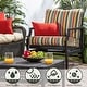 preview thumbnail 12 of 18, Greendale Outdoor Premium Deep Seating Back and Seat Cushion Set (Cushions Only)