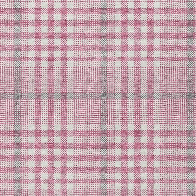 HomeRoots Plaid Transitional Rectangle Outdoor Rug