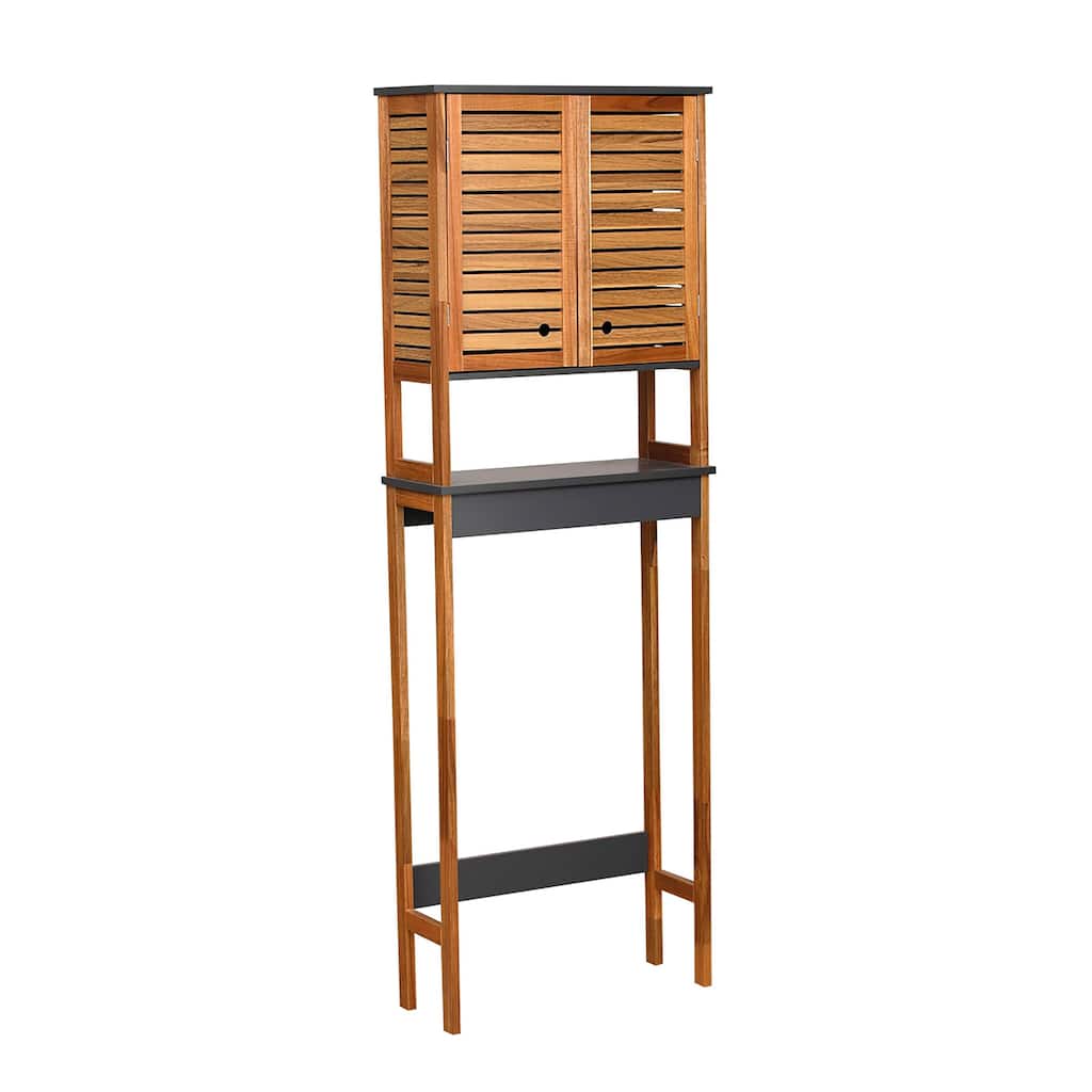 Over The Toilet Storage Cabinet with Double Vented Doors - 69" H x 24"L x 9" D