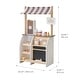 preview thumbnail 10 of 13, Teamson Kids Wooden Coffee Stand Pretend Play with Coffee Machine and 29 Pcs Accessories for Age 3-5 Kid and Toddlers