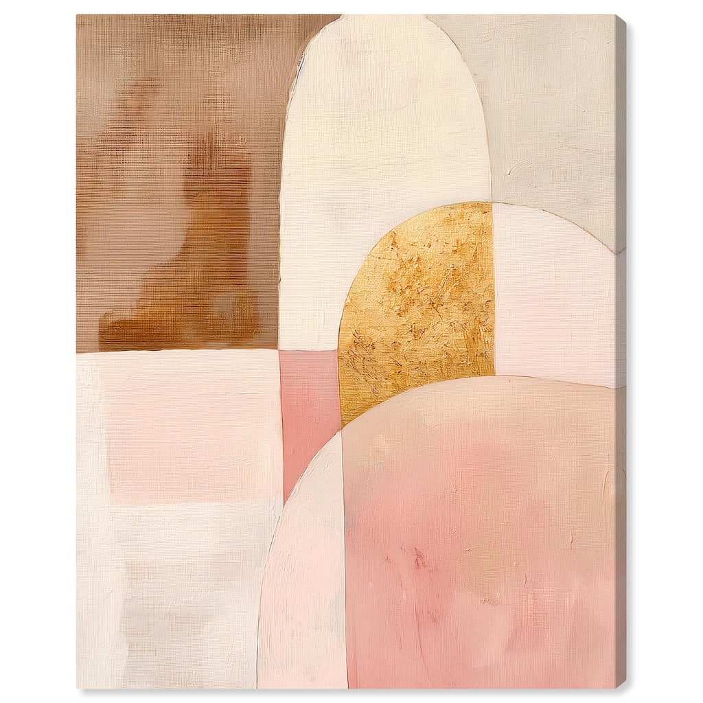 Rose Quartz and Sand I Canvas by Art Remedy, Gallery Wrapped