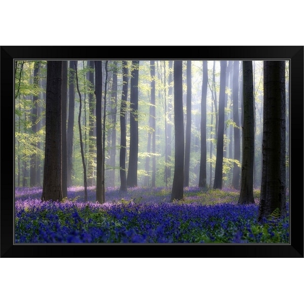 "Bluebells" Black Framed Print