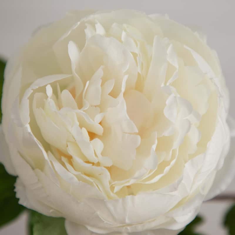 Floral Peony Artificial Stem Sprays - 20" - Set of 3 - White