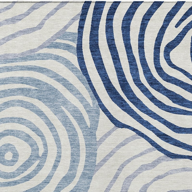 HomeRoots Abstract Transitional Rectangle Outdoor Rug
