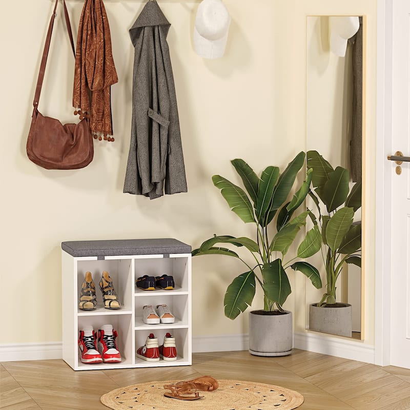Shoe Storage Bench with Cushion