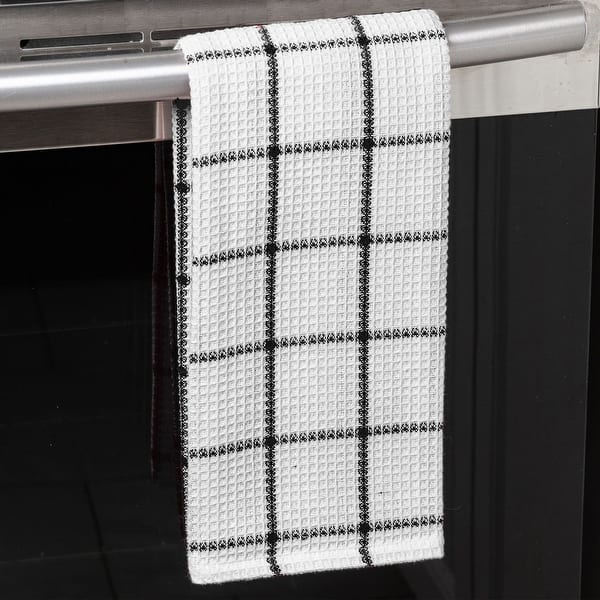Kitchen Towels - Cotton Gingham Pattern - Set of 4