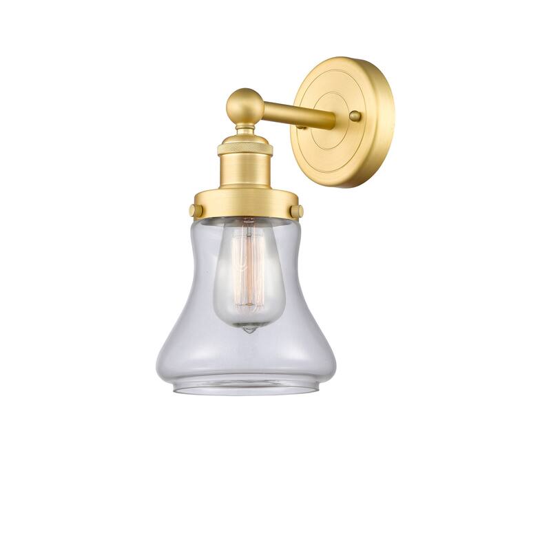 Innovations Lighting 616-1W-10-7 Bellmont Sconce Bellmont 10" Tall - Satin Gold / Clear