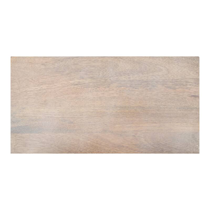 Kate and Laurel Karlsen Wood and Metal Slim Side Table