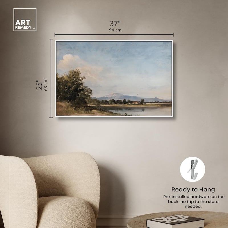 Hilltop Tower View III Canvas by Art Remedy