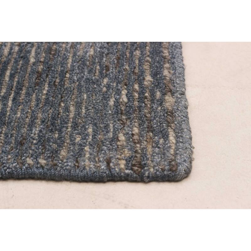 ECARPETGALLERY Hand-knotted Loreto Dark Grey Silk, Wool Rug - 11'4 x 14'9