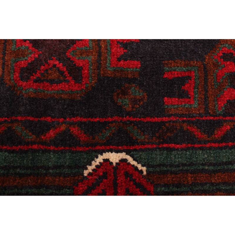 ECARPETGALLERY Hand-knotted Teimani Dark Navy Wool Rug - 3'10 x 6'7