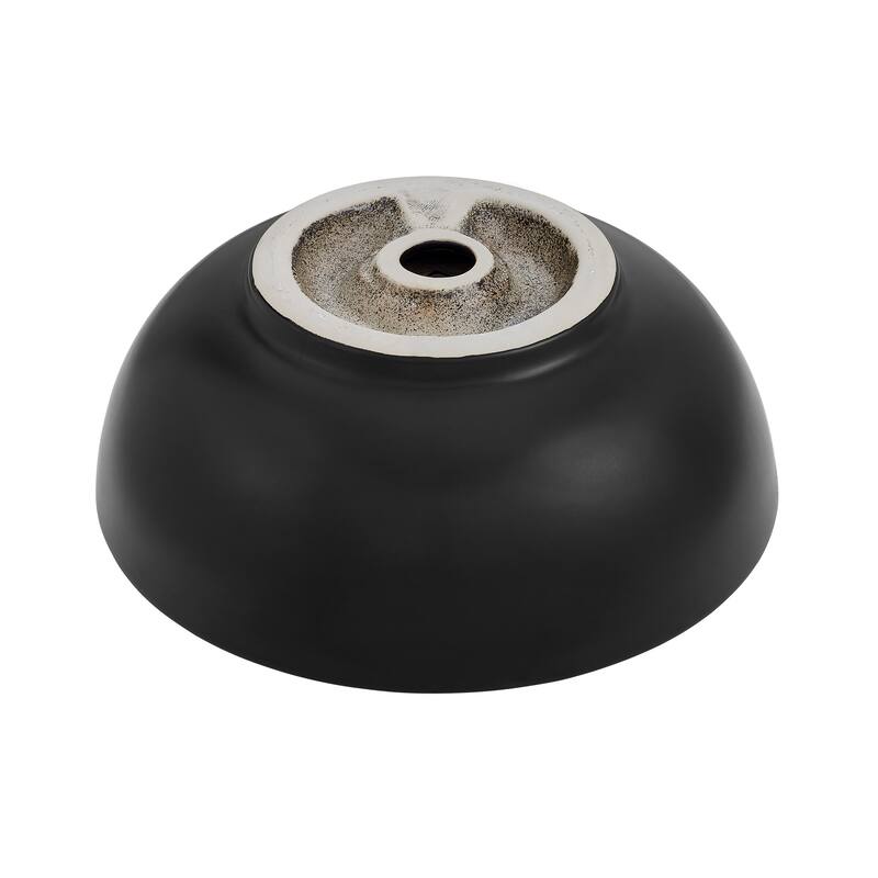 Besanon 17" Round Vessel Sink In Matte Black - 16.95" x 16.95" 6.7"