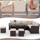 preview thumbnail 15 of 84, AECOJOY 7 Pieces Patio Furniture Set Outdoor Sectional Sofa Rattan Conversation Set