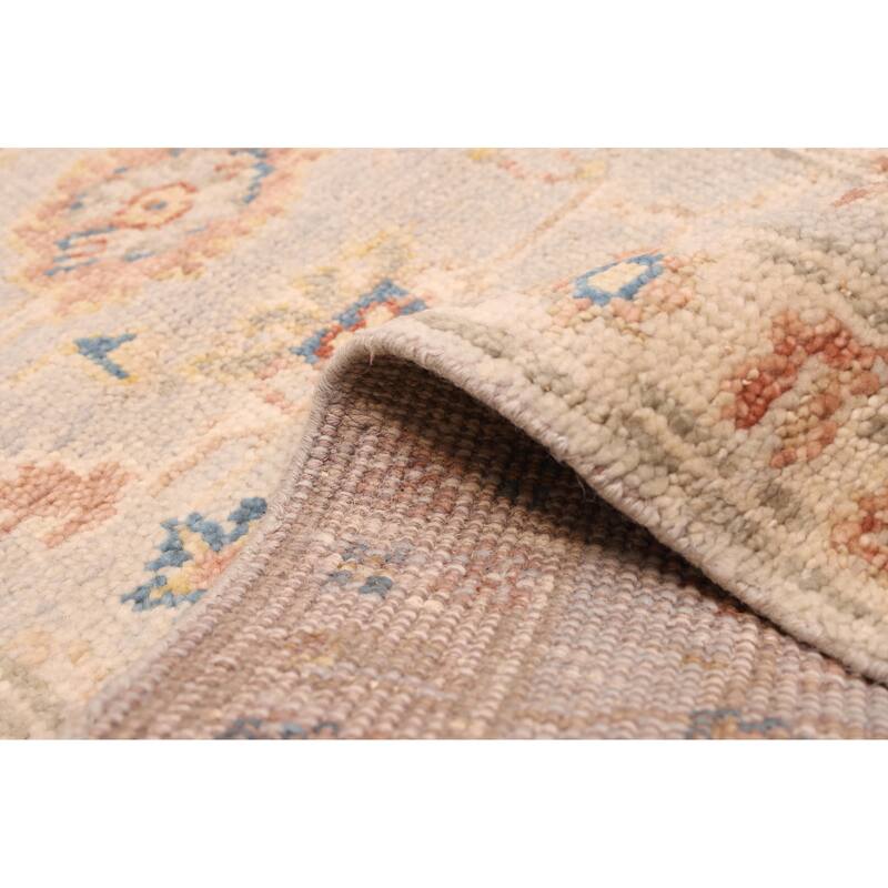 ECARPETGALLERY Hand-knotted Jules Serapi Light Grey Wool Rug - 2'6 x 8'0