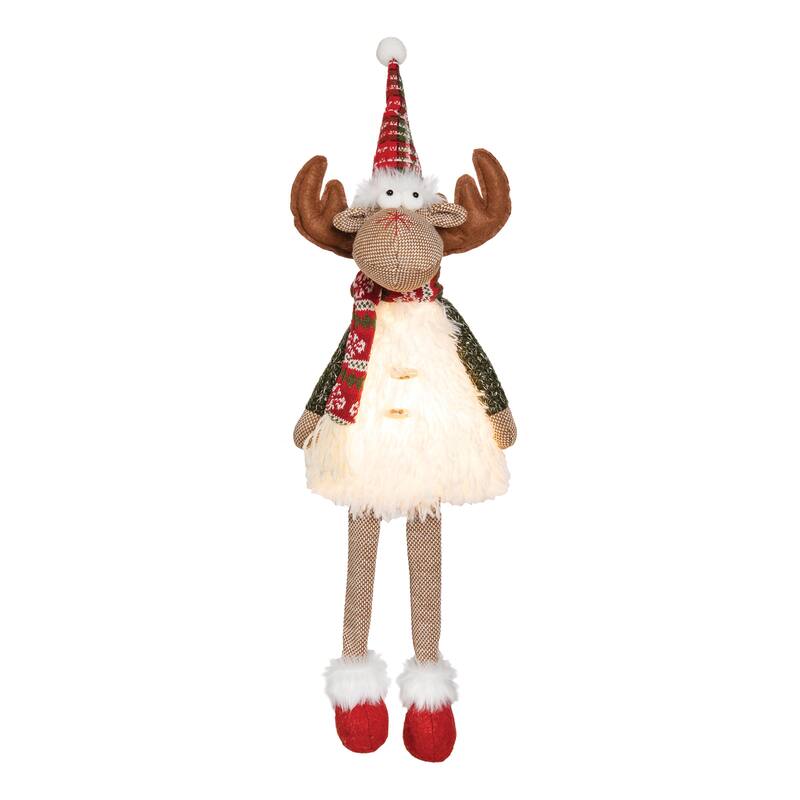 Dangle Leg Green Reindeer