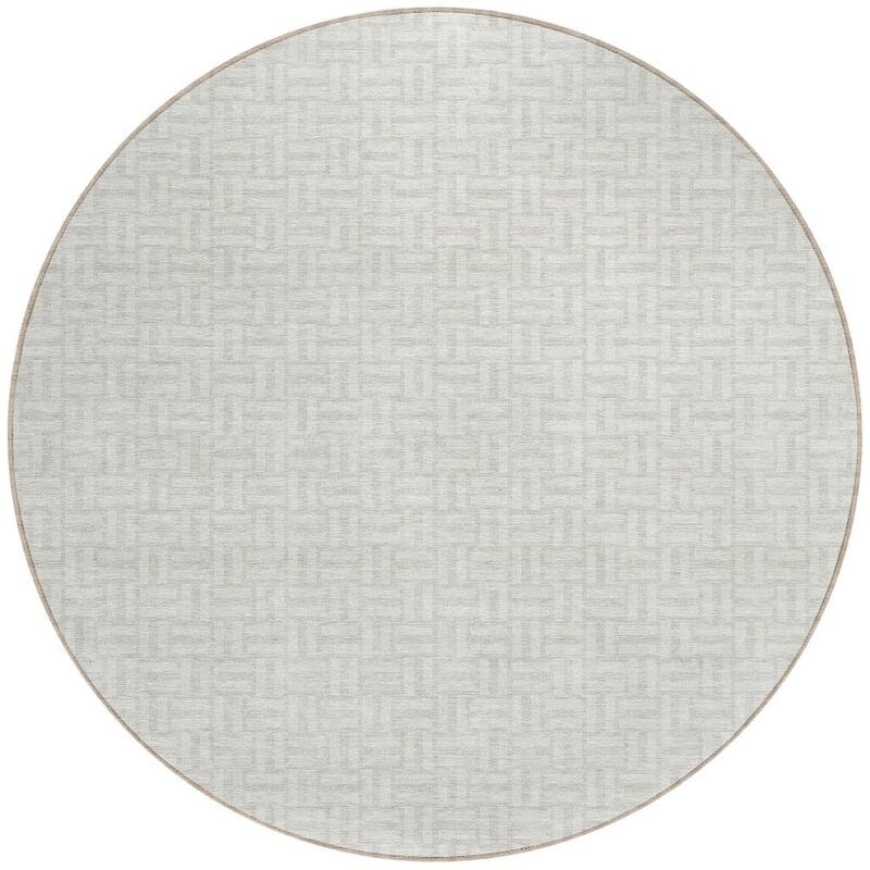 HomeRoots Geometric Transitional Rectangle Outdoor Rug