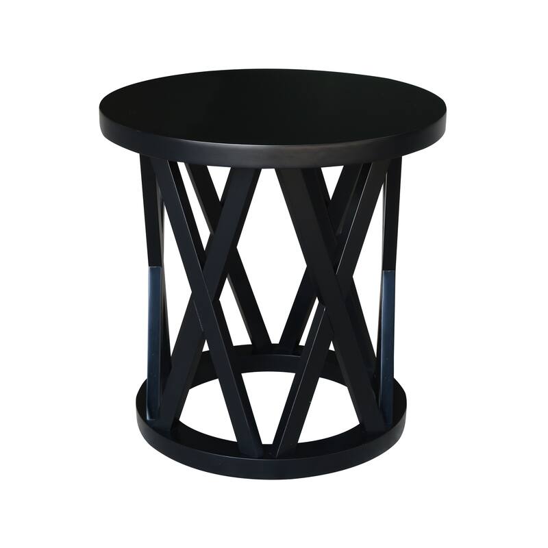 Round Ceylon End Table - 24 in. W x 24 in. D x 24 in. H