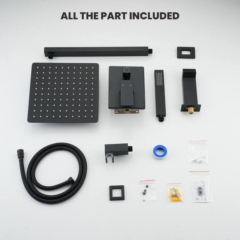 3-function Pressure Balance Shower Set with 10 in Shower Head(Valve Included)