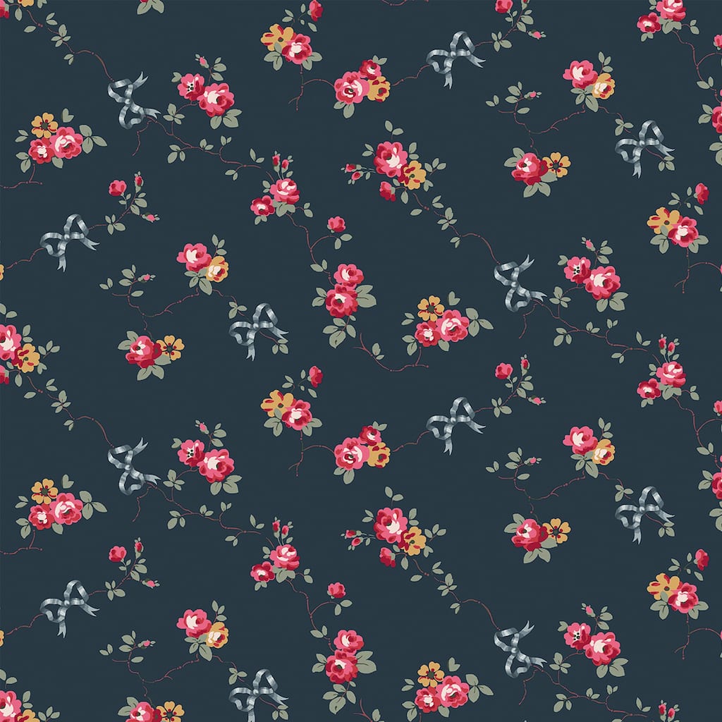 Cath Kidston Rose & Bows Navy