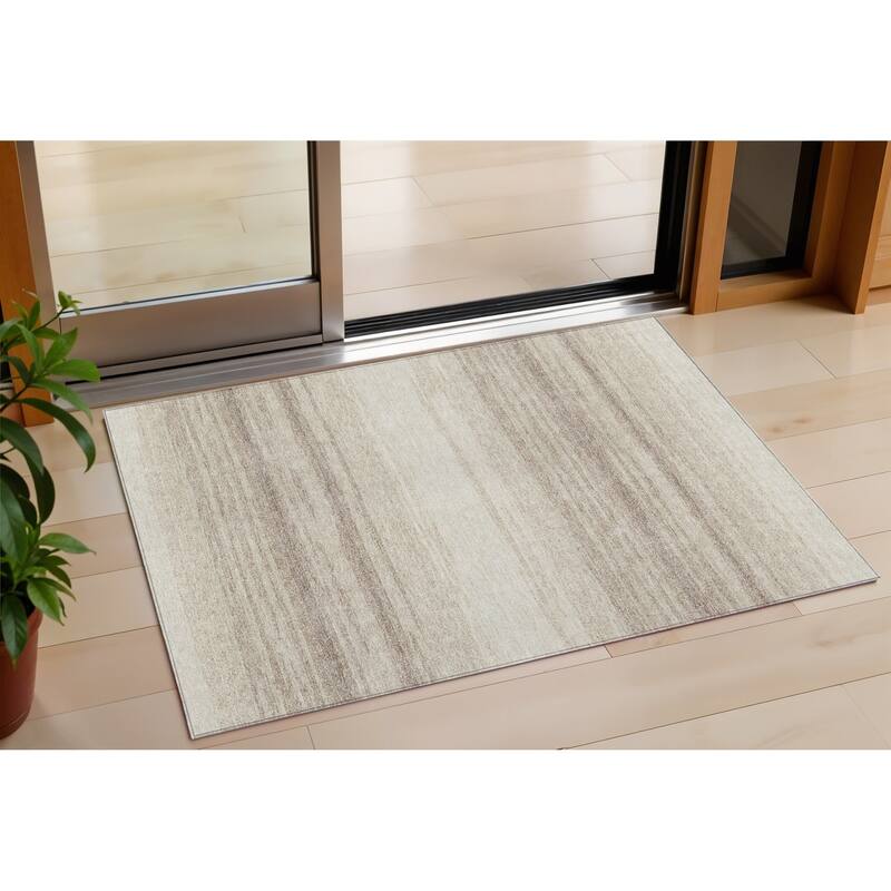 HomeRoots Abstract Transitional Rectangle Outdoor Rug - 3' x 5'