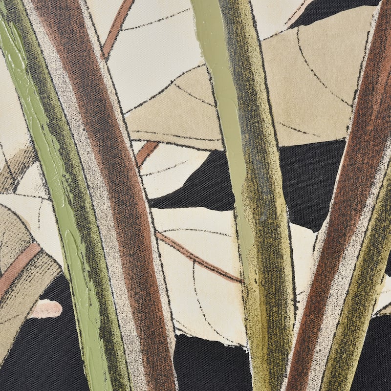 Elk Home Lush Green Fabric 39.5 Inch Wide Wall Art