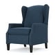 preview thumbnail 55 of 57, Wescott Contemporary Fabric Wingback Pushback Recliner by Christopher Knight Home