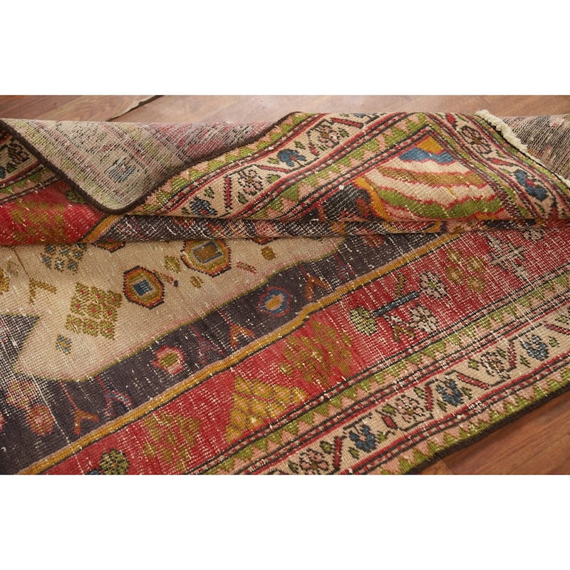 Shiraz Persian Area Rug Handmade Wool Carpet - 3'9" x 6'7"