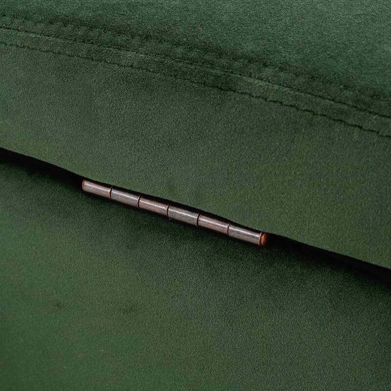 Roomfitters Modern Storage Bench, Upholstered Ottoman with Hidden Compartment and Lift-Top Lid