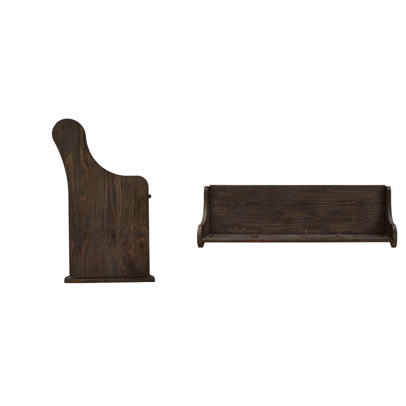 Vikos Wood 62-inch Wire Brushed Entryway Dining Bench