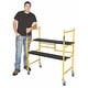 preview thumbnail 3 of 5, MetalTech 4 Foot High Portable Basic Mini Mobile Scaffolding with Locking Wheels - 50