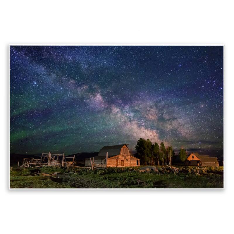 Stupell Nebula Sky over Farm Scene Wall Plaque Art Design By Royce Bair - 19 x 13