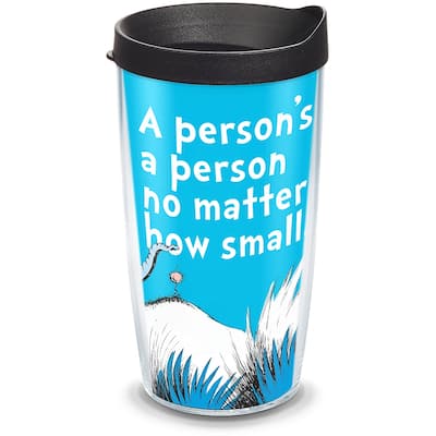 Tervis Dr. Seuss Horton A Person Made in USA Double Walled Insulated Travel Tumbler, Classic