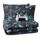 preview thumbnail 4 of 4, ALEX + BELLA Next Level Dark Grey/Blue Microfiber Comforter Set Full