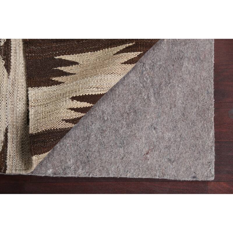Natural Dye Tribal Kilim Contemporary Area Rug Flat-weave Wool Carpet - 4'9" x 6'7"