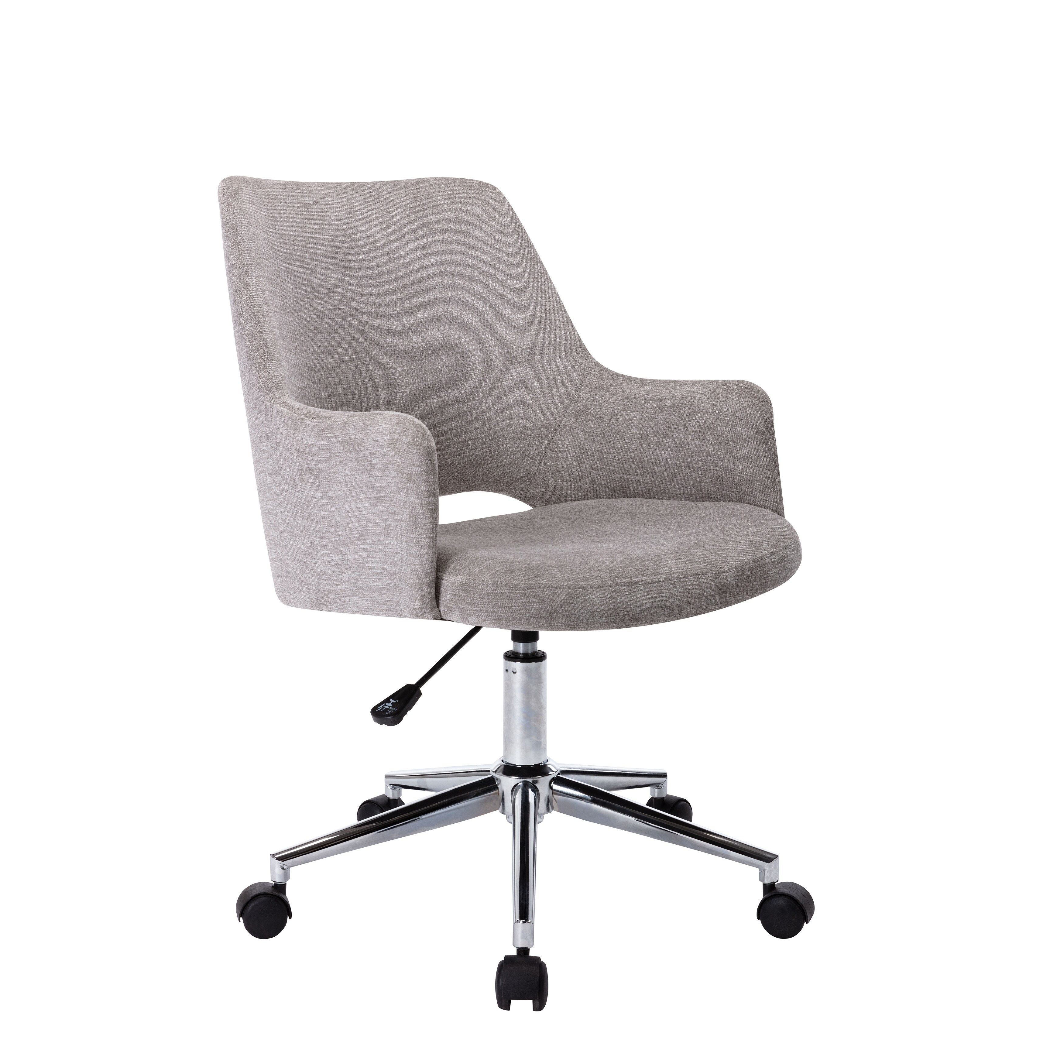 Porthos Home Maesi 360-deg Swivel Office Chair, Hemp Fabric Upholstery