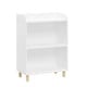 preview thumbnail 1 of 5, Wooden Children's 3-Tier Bookcase with Pine Wood Legs,White White