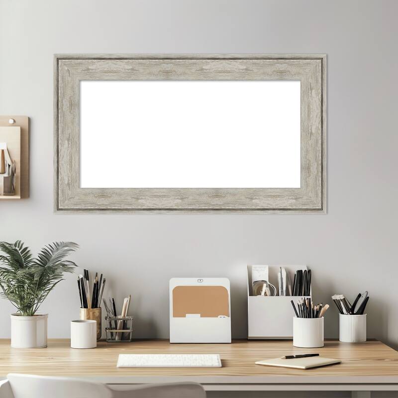 Amanti Art Crackled Metallic Framed Dry Erase Magnetic Board