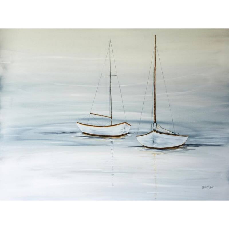 Two Sails At Rest Art Poster - Print On Demand