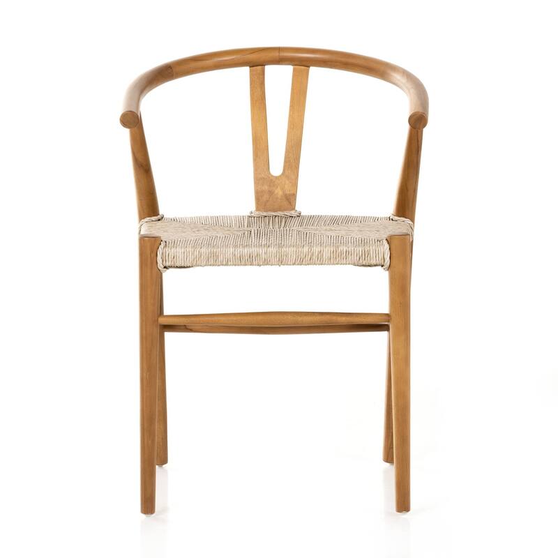 Haddock Dining Chair-Natural Teak - 21.5W x 22.5D x 31.5H