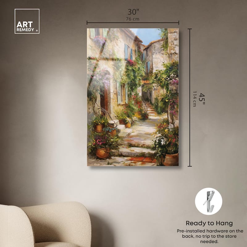Mediterranean Charm II Acrylic by Art Remedy, Ready to Hang