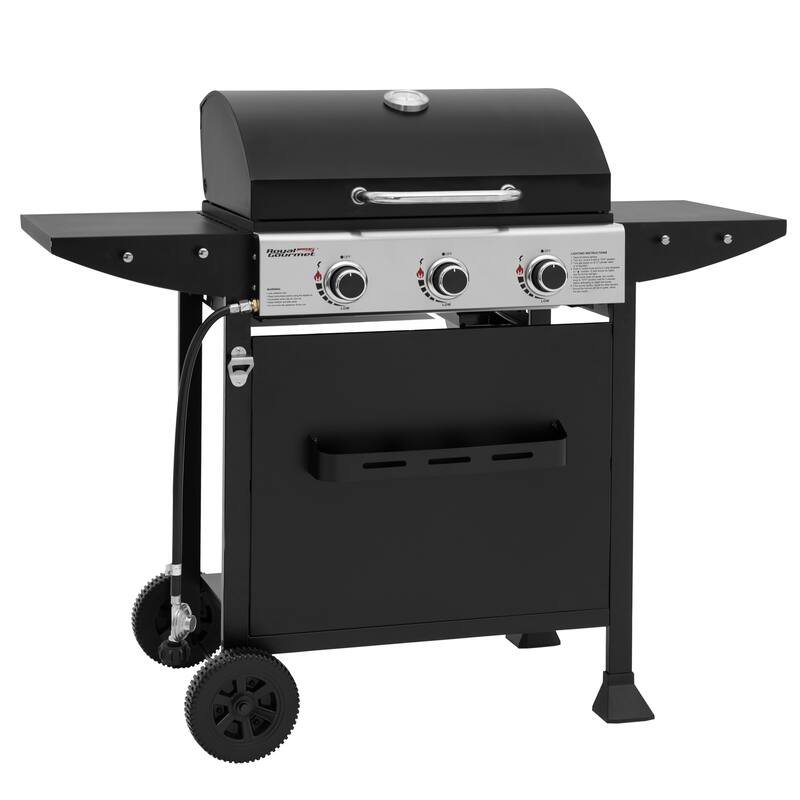 Royal Gourmet 3-Burner Liquid Propane Gas Grill Black