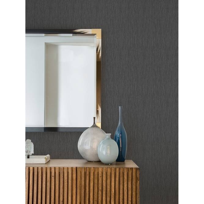 Advantage Abel Charcoal Textured Wallpaper