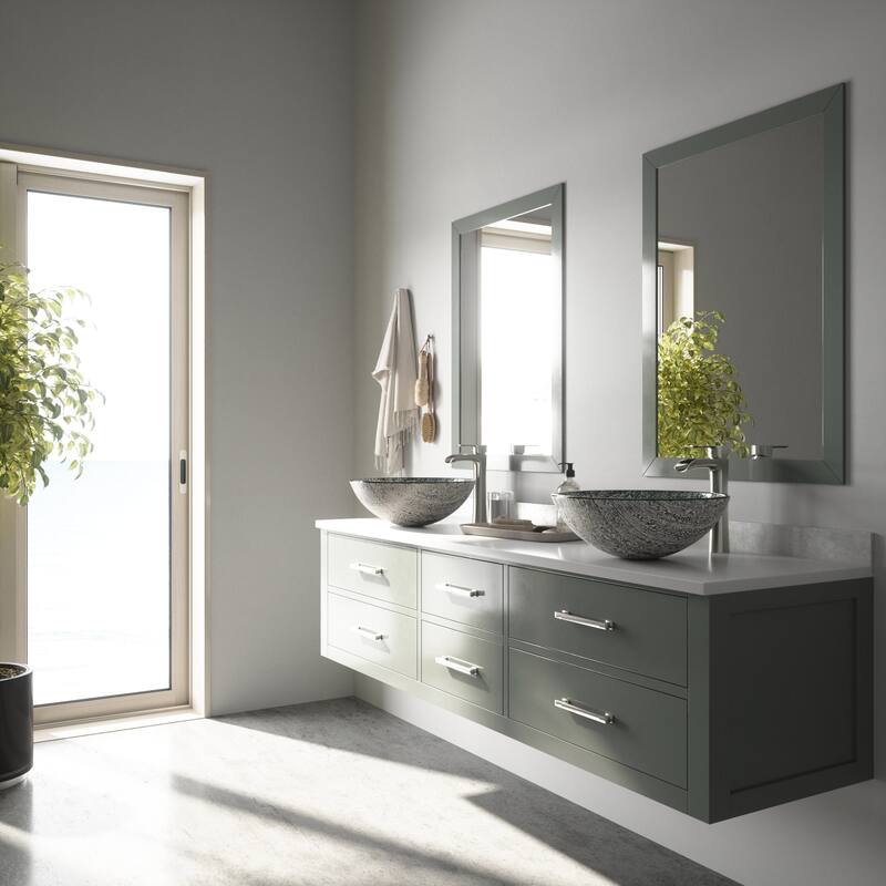 Vigo 16-1/2" Glass Bathroom Vessel Sink