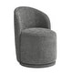 preview thumbnail 5 of 9, Modern Armless 360-Degree Swivel Dining Chair Barrel Chair