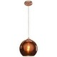 preview thumbnail 1 of 1, Access Lighting Glow - Pendant - 10"W - Brushed Copper Finish - Copper Shade Brushed Copper
